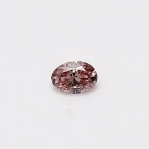 0.08 Carat Oval Fancy Intense Pink Natural Diamond