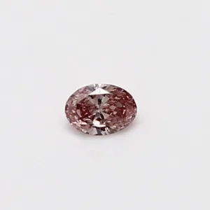 0.1 Carat Oval Fancy Intense Pink Natural Diamond