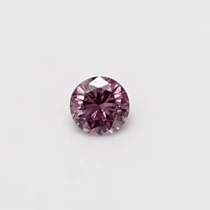 0.11 Carat Round Fancy Intense Pink I1 Natural Diamond