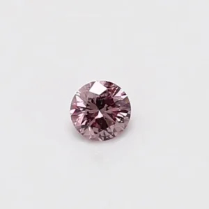 0.12 Carat Round Fancy Pink SI1 Natural Diamond