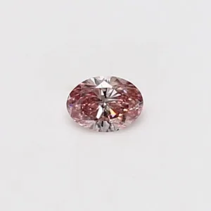 0.14 Carat Oval Fancy Intense Pink Natural Diamond