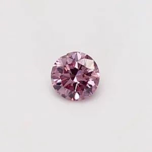 0.21 Carat Round Fancy Purple Pink SI1 Natural Diamond