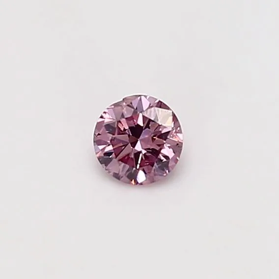 0.21 Carat Round Fancy Purple Pink SI1 Natural Diamond 1 0.21 Carat Round Fancy Purple Pink SI1 Natural Diamond