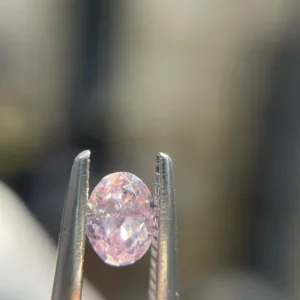 0.24 Carat Oval Fancy Purple I1 Natural Diamond