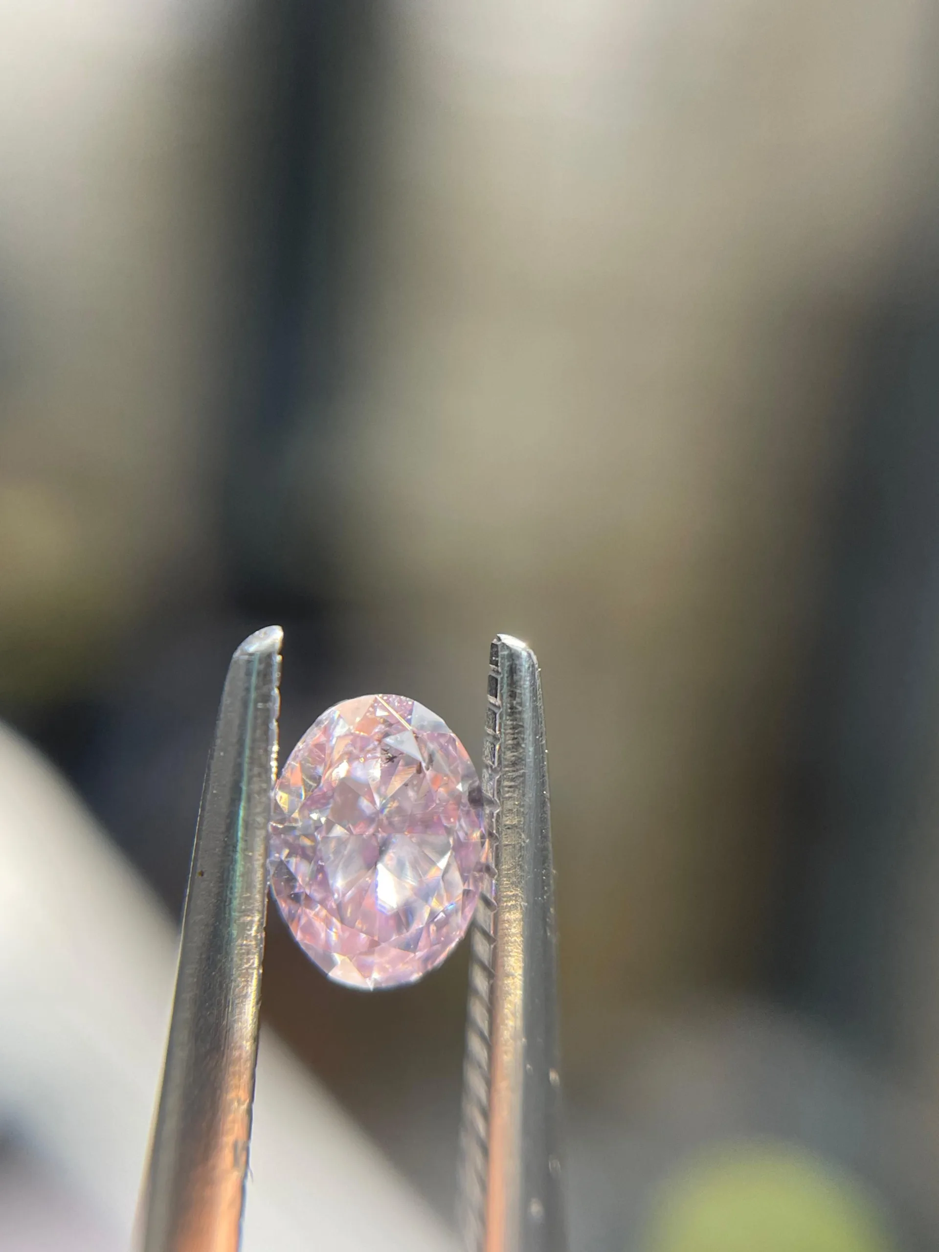 0.24 Carat Oval Fancy Purple I1 Natural Diamond 1 0.24 Carat Oval Fancy Purple I1 Natural Diamond