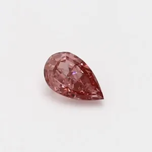 0.25 Carat Pear Fancy Orange I1 Natural Diamond