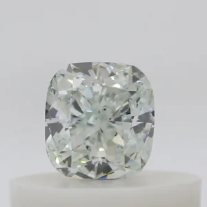 0.27 Carat Cushion Brilliant Very Light Green SI1 Natural Diamond