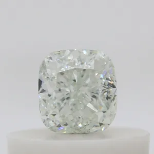 0.27 Carat Cushion Brilliant Very Light Green SI1 Natural Diamond