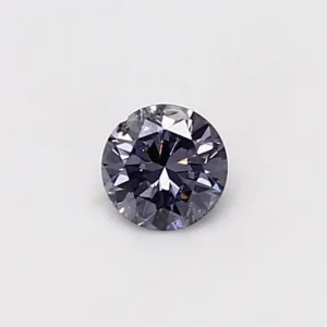 0.28 Carat Round Fancy Gray Violet I2 Natural Diamond