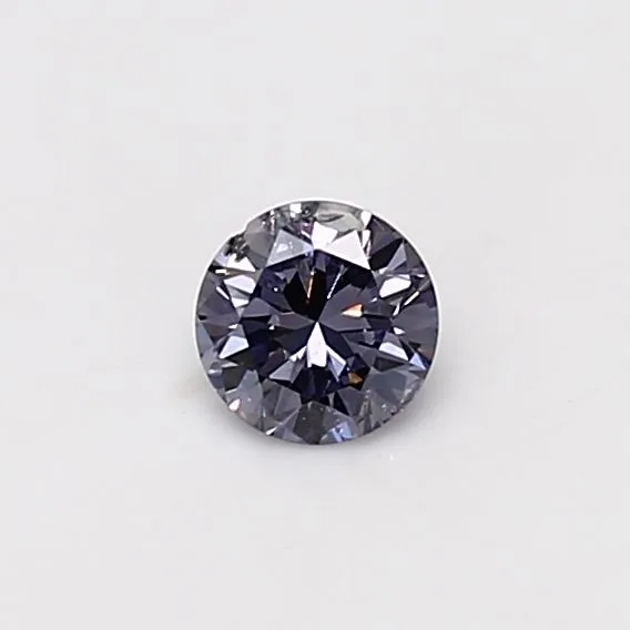 0.28 Carat Round Fancy Gray Violet I2 Natural Diamond 1 0.28 Carat Round Fancy Gray Violet I2 Natural Diamond