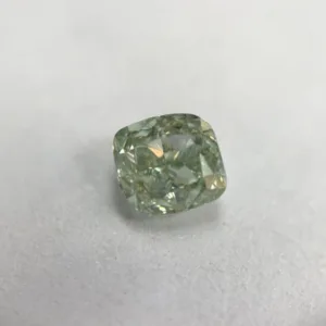 0.29 Carat Cushion Brilliant Fancy Intense Green SI2 Natural Diamond