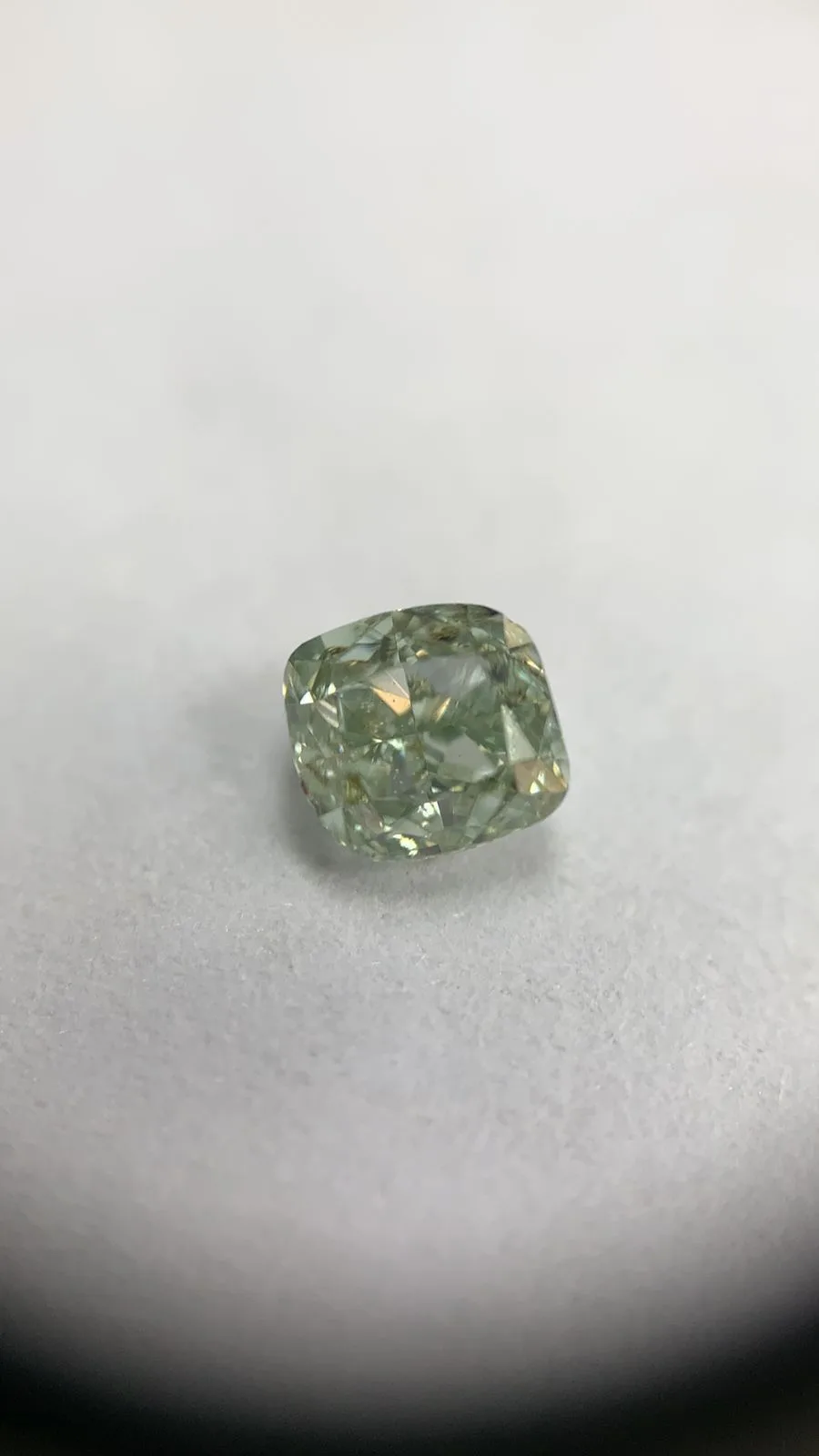 0.29 Carat Cushion Brilliant Fancy Intense Green SI2 Natural Diamond 1 0.29 Carat Cushion Brilliant Fancy Intense Green SI2 Natural Diamond