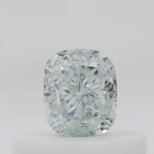 0.29 Carat Cushion Brilliant Light Green SI2 Natural Diamond