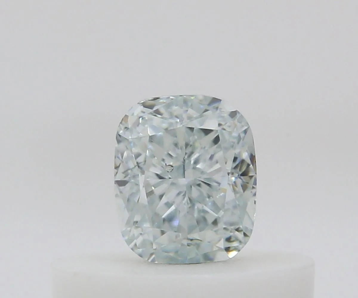 0.29 Carat Cushion Brilliant Light Green SI2 Natural Diamond 1 0.29 Carat Cushion Brilliant Light Green SI2 Natural Diamond