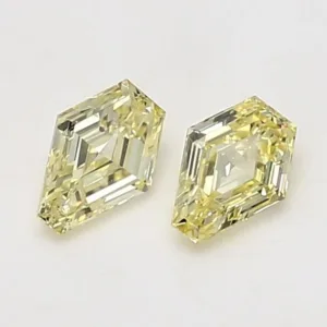 0.3 Carat Kite Fancy Yellow VS2 Natural Diamond