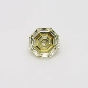 0.3 Carat Octagonal Fancy Yellow VVS2 Natural Diamond