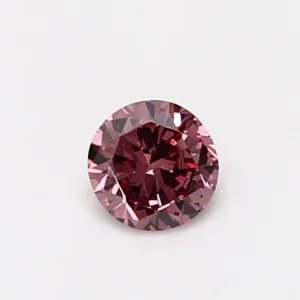 0.31 Carat Asscher Fancy Deep Pink VVS1 Natural Diamond
