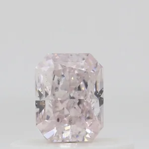 0.32 Carat Radiant Light Pink SI1 Natural Diamond