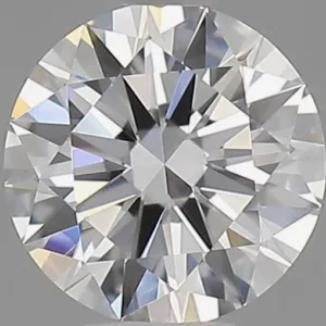 0.32 Carat Round D VVS2 Natural Diamond