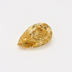 0.33 Carat Pear Fancy Orange SI1 Natural Diamond