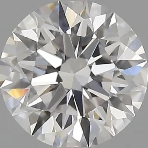 0.33 Carat Round D VVS2 Natural Diamond