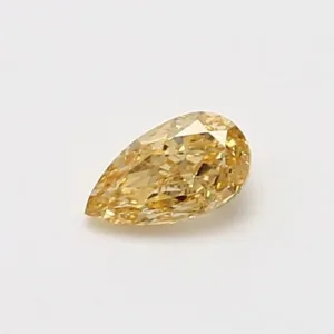 0.34 Carat Pear Fancy Yellow SI1 Natural Diamond