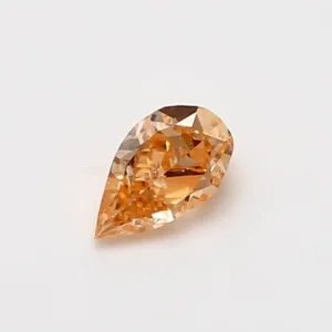 0.4 Carat Pear Fancy Intense Orange I1 Natural Diamond
