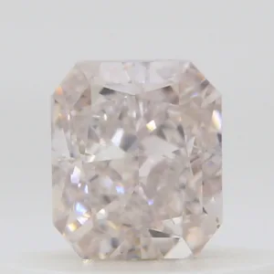 0.41 Carat Radiant Light Pink SI1 Natural Diamond