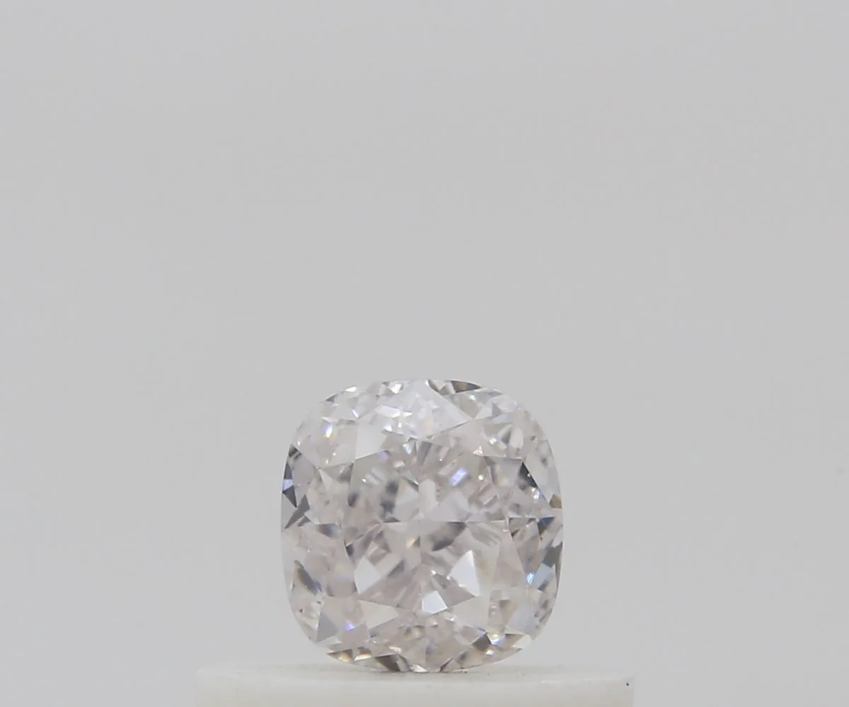 0.42 Carat Cushion Brilliant Light Pink VVS2 Natural Diamond 1 0.42 Carat Cushion Brilliant Light Pink VVS2 Natural Diamond