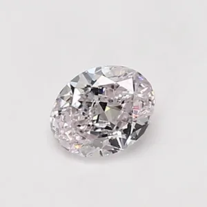 0.53 Carat Oval Very Light Pink I1 Natural Diamond