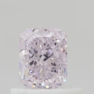 0.53 Carat Radiant Light Pink SI1 Natural Diamond