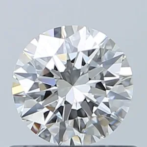 0.53 Carat Round F VS1 Natural Diamond