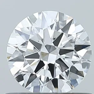 0.6 Carat Round D VVS1 Natural Diamond