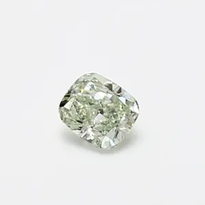 0.7 Carat Cushion Brilliant Fancy Green SI1 Natural Diamond