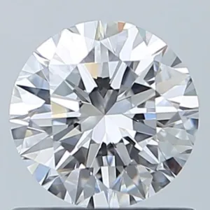 0.7 Carat Round D VVS2 Natural Diamond