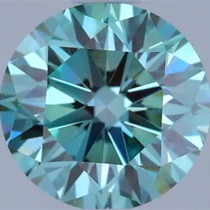 0.7 Carat Round Fancy Vivid Blue VVS2 Lab Diamond