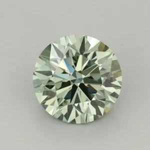 0.73 Carat Round Fancy Vivid Green VVS2 Lab Diamond
