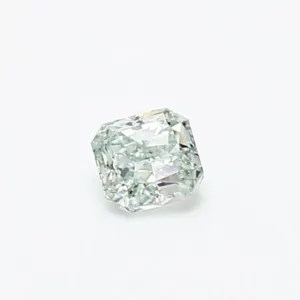 0.75 Carat Radiant Fancy Green SI2 Natural Diamond
