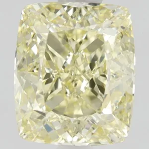1 Carat Cushion Brilliant Fancy Yellow SI1 Natural Diamond