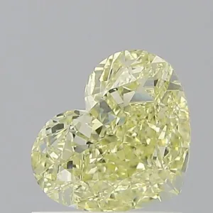 1.01 Carat Heart Fancy Light Yellow VVS2 Natural Diamond