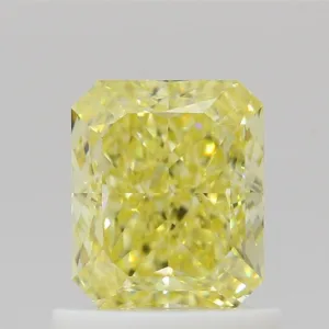 1.01 Carat Radiant Fancy Intense Yellow VS1 Natural Diamond