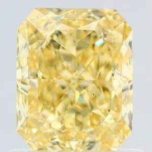 1.01 Carat Radiant Fancy Intense Yellow VS1 Natural Diamond