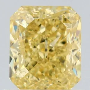 1.01 Carat Radiant Fancy Intense Yellow VS2 Natural Diamond