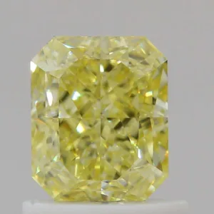 1.01 Carat Radiant Fancy Intense Yellow VVS2 Natural Diamond