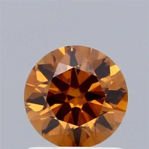 1.01 Carat Round Fancy Orange VS2 Lab Diamond