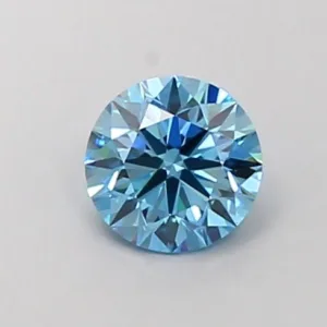 1.01 Carat Round Fancy Vivid Blue VS1 Lab Diamond