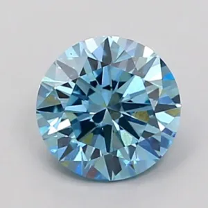 1.01 Carat Round Fancy Vivid Blue VVS2 Lab Diamond