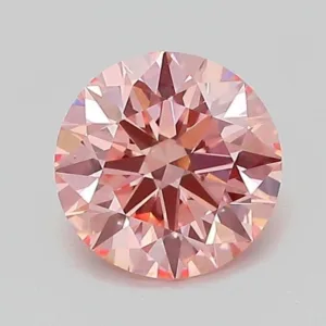 1.01 Carat Round Fancy Vivid Pink VVS2 Lab Diamond