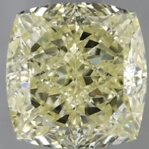 1.02 Carat Cushion Brilliant Fancy Light Yellow VS2 Natural Diamond