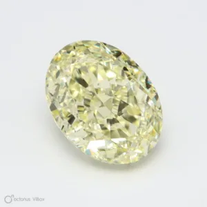 1.02 Carat Oval Fancy Light Yellow VS1 Natural Diamond